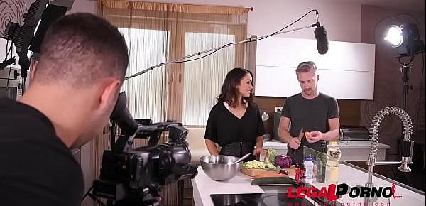  TV chef Ginebra Bellucci gets her sexy asshole fucked by cameraman and host GP223